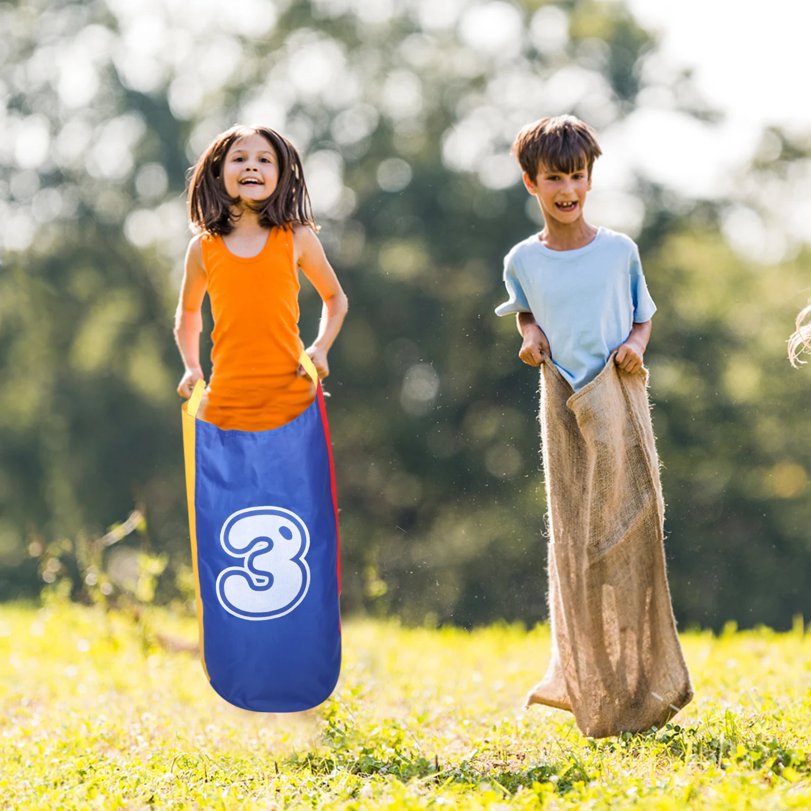 

Jumping Bag Children Sack Race Outdoor Game Props Lawn Oxford Cloth Parent-child