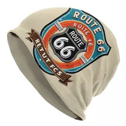 Gorro de punto personalizado para hombre y mujer, gorra cálida para montar en moto, crucero por América y carretera, Ruta 66