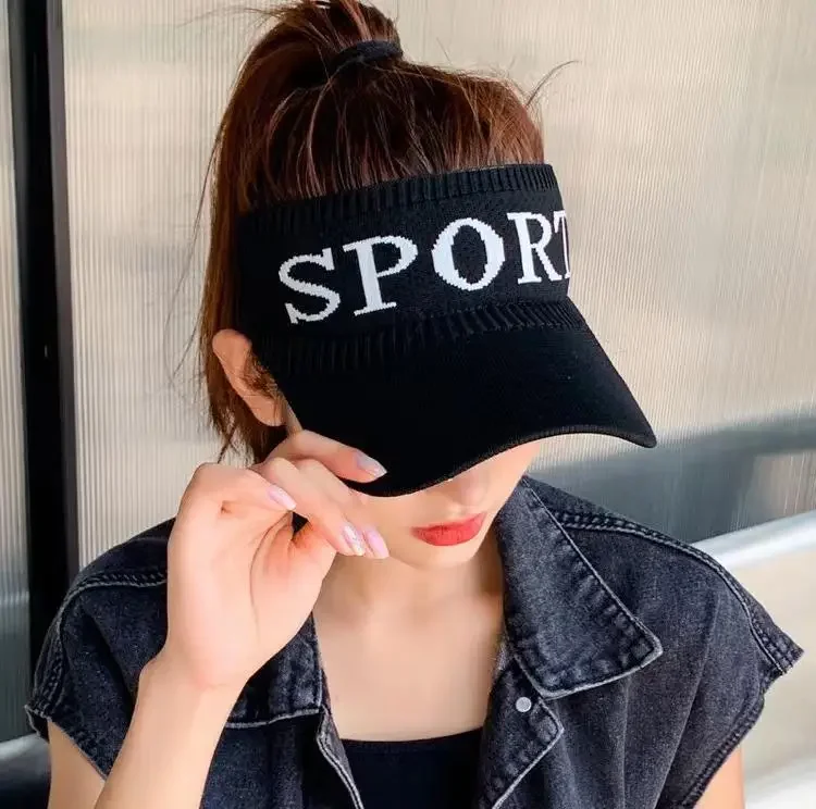 New Fashion Sun Visors Hat for Women Cap Summer Sports Running Tennis Golf Walking Beach Baseball Girl Caps Empty Top