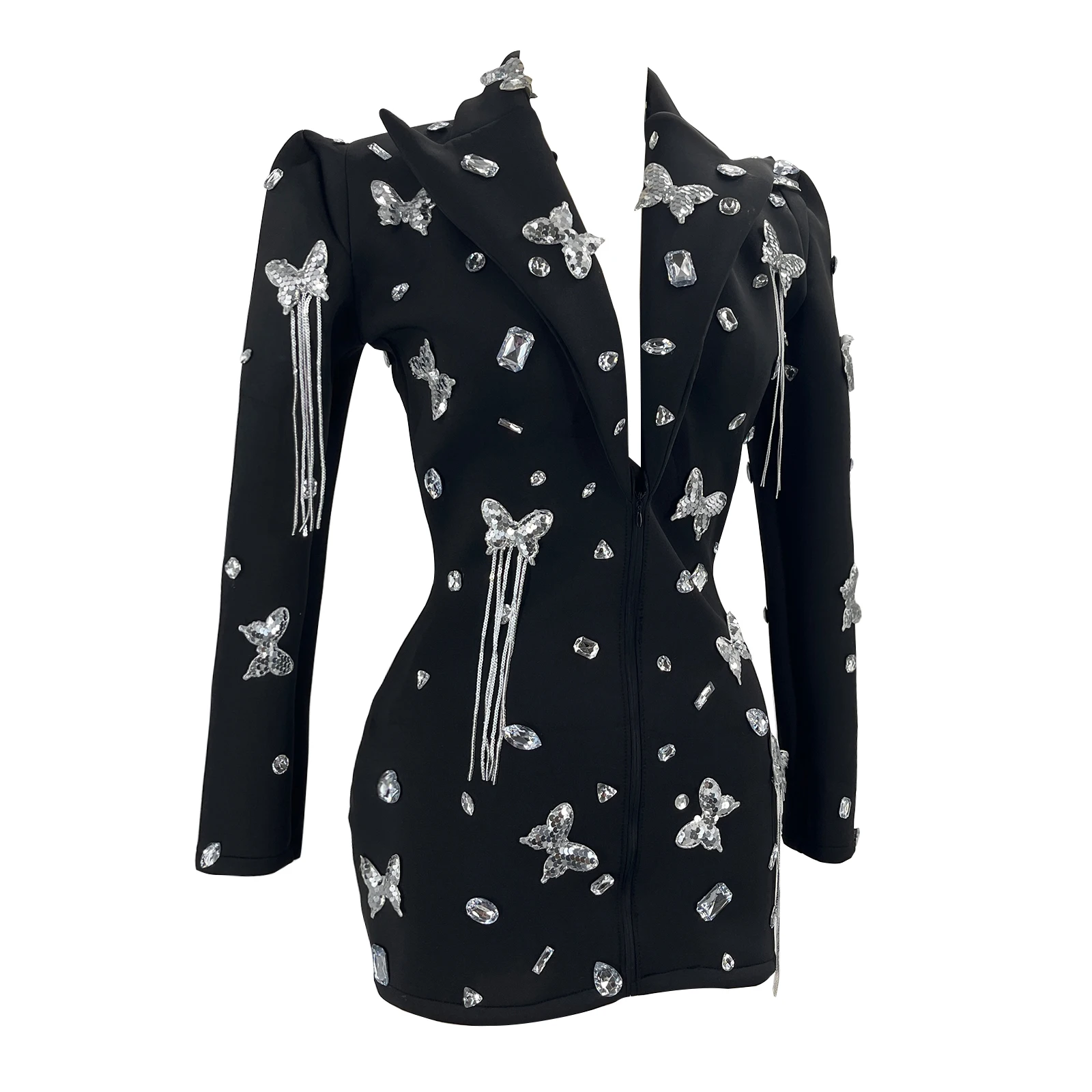 

Ladies Fashion Crystal Rhinestone Birthday Clothing Westernstyle Clothing Ball Clothing Nightclub Singer Dance Stage Designer