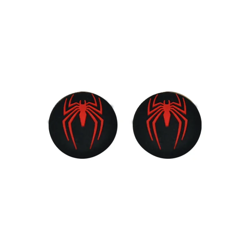 1/2pcs SpiderMan Deadpool Thumb Grip Cap Cover for Playstation PS5 PS4 Xbox Series Game Joystick Silicone Controller Thumbstick