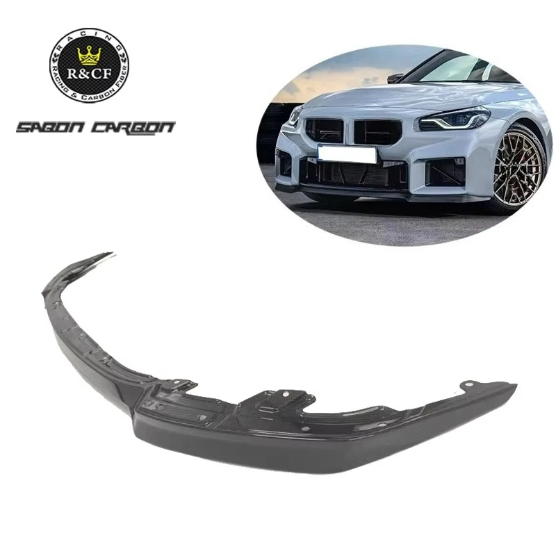 New Product CS Style Carbon Fiber Front Lip Front Bumper Splitter Upgrade for BMW M2 G87 2023 up