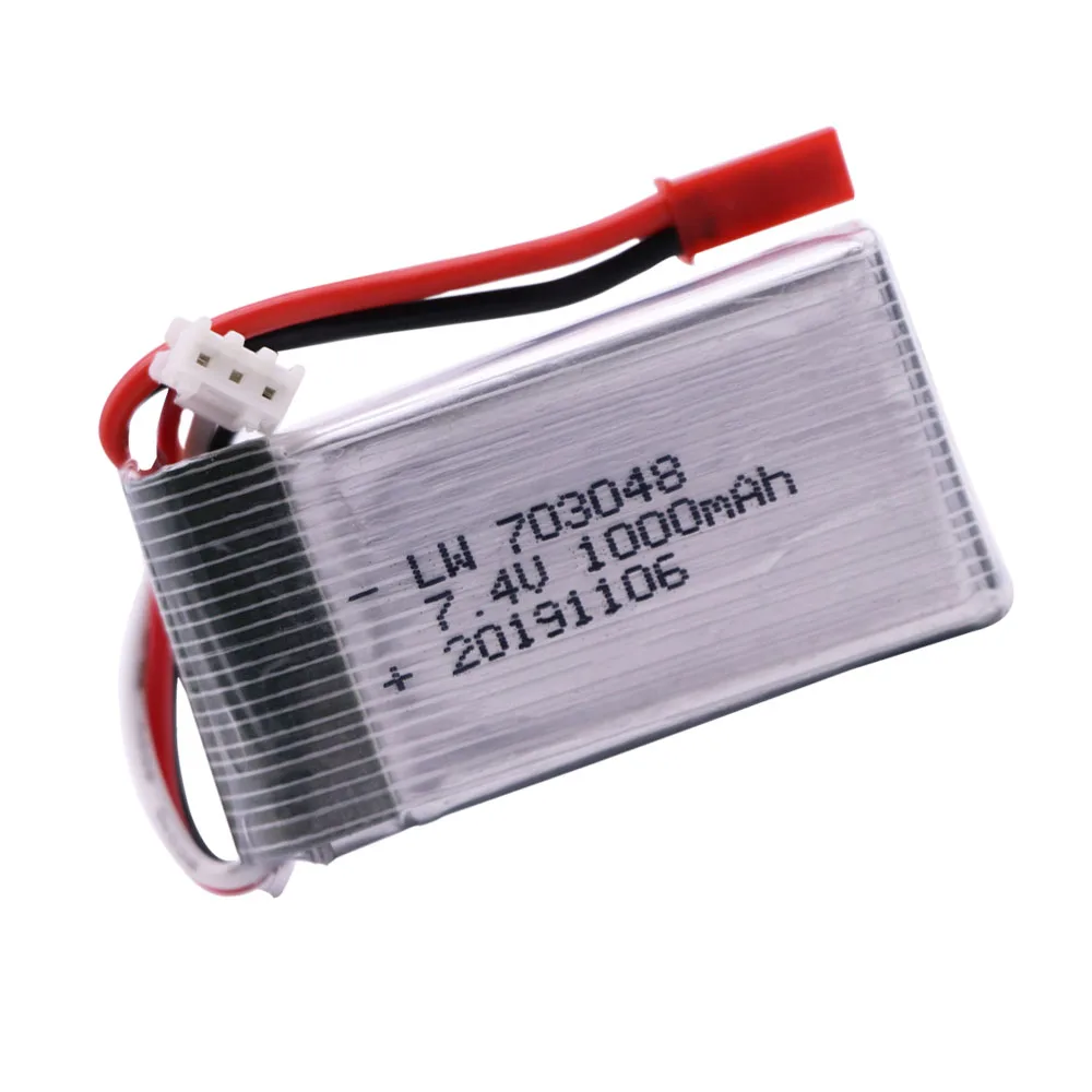 703048 7.4V 1000mah 2S Lipo Battery JST/SM/T/EL-2P Plug For MJXRC X600 U829A U829X X600 F46 X601H JXD391 FT007 RC toys accessory