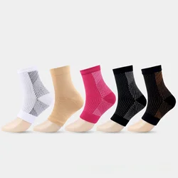 Amazon Cross-border Hot-selling Sports Breathable Pressure Ankle Socks Elastic Full Open Toe Foot Protection Elastic Socks