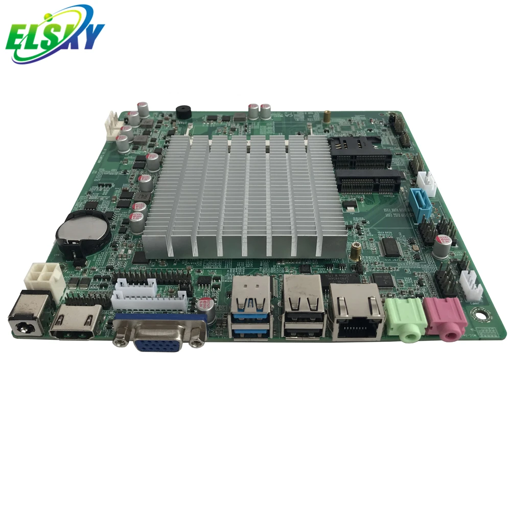 Cost-effective J1800 Processor Dual Cores GPIO SIM Card LVDS RS232COM Fanless H610 Motherboard