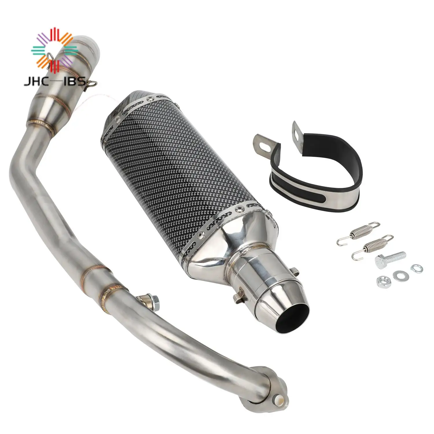 For KAWASAKI Z125 2013-2018 Z125 PRO 2019-2021 Motorcycle Full System Exhaust Escape Modify Stainless Steel Front Link Pipe