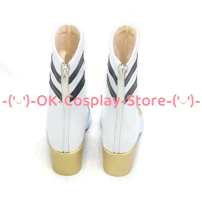 [حسب الطلب] مشروع Sekai الملونة المرحلة ميكا تأثيري أحذية أنيمي لعبة لعب الأدوار زي الدعامة كرنفال حفلة بولي Boots الأحذية الجلدية