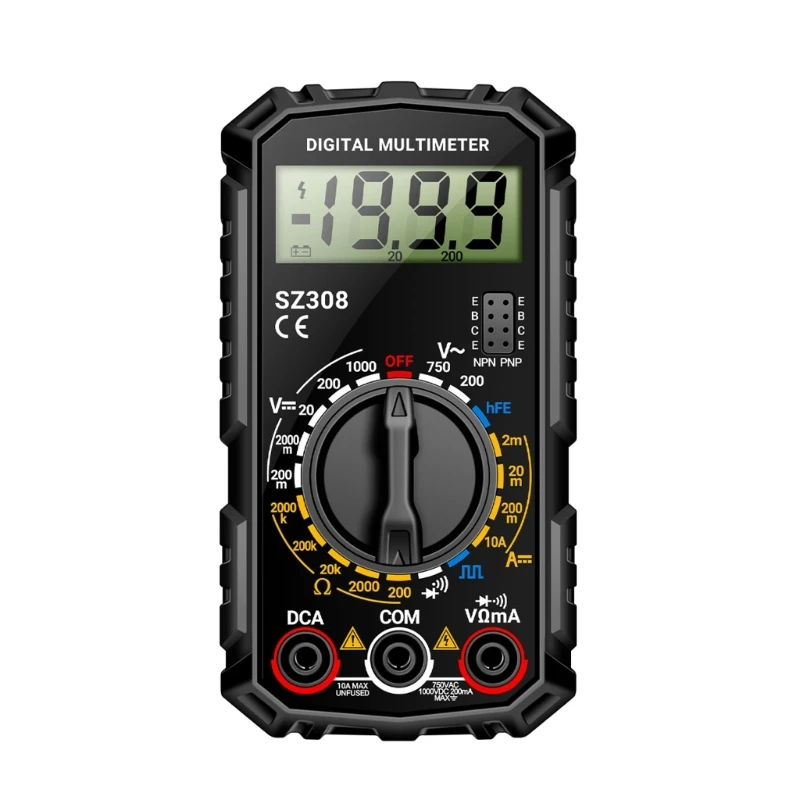 A2UD ANENG Multimeter Low Battery Indication Display 1999 Counts Voltage Current Tester Ohmmeter Tester