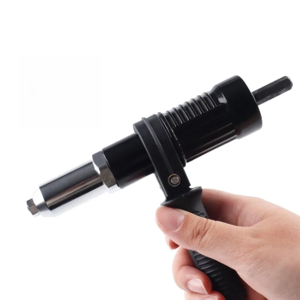 Drill-Mounted Rivet Adapter Featuring Three-Section Assembly Design to Reduce Burrs and Improve Rivet Joint Consistency