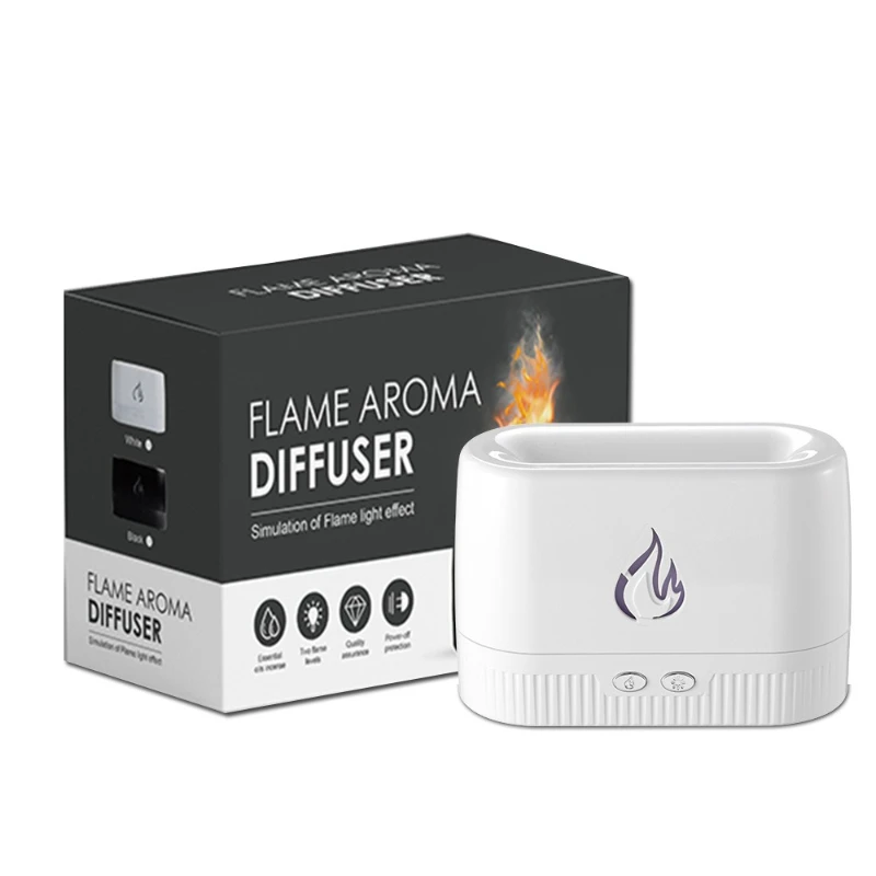 

Colorful simulated flame aromatherapy machine atmosphere night light indoor humidification atomizer fragrance essential oil