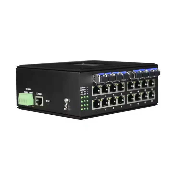 Industrial Managed 16 Ports Gigabit Ethernet Switches SFP FC SC Network Switch