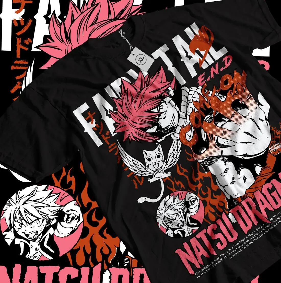 

Fairy Tail T-shirt Gray Fullbuster Natsu Dragneel Girl Anime Gift Shirt All Size