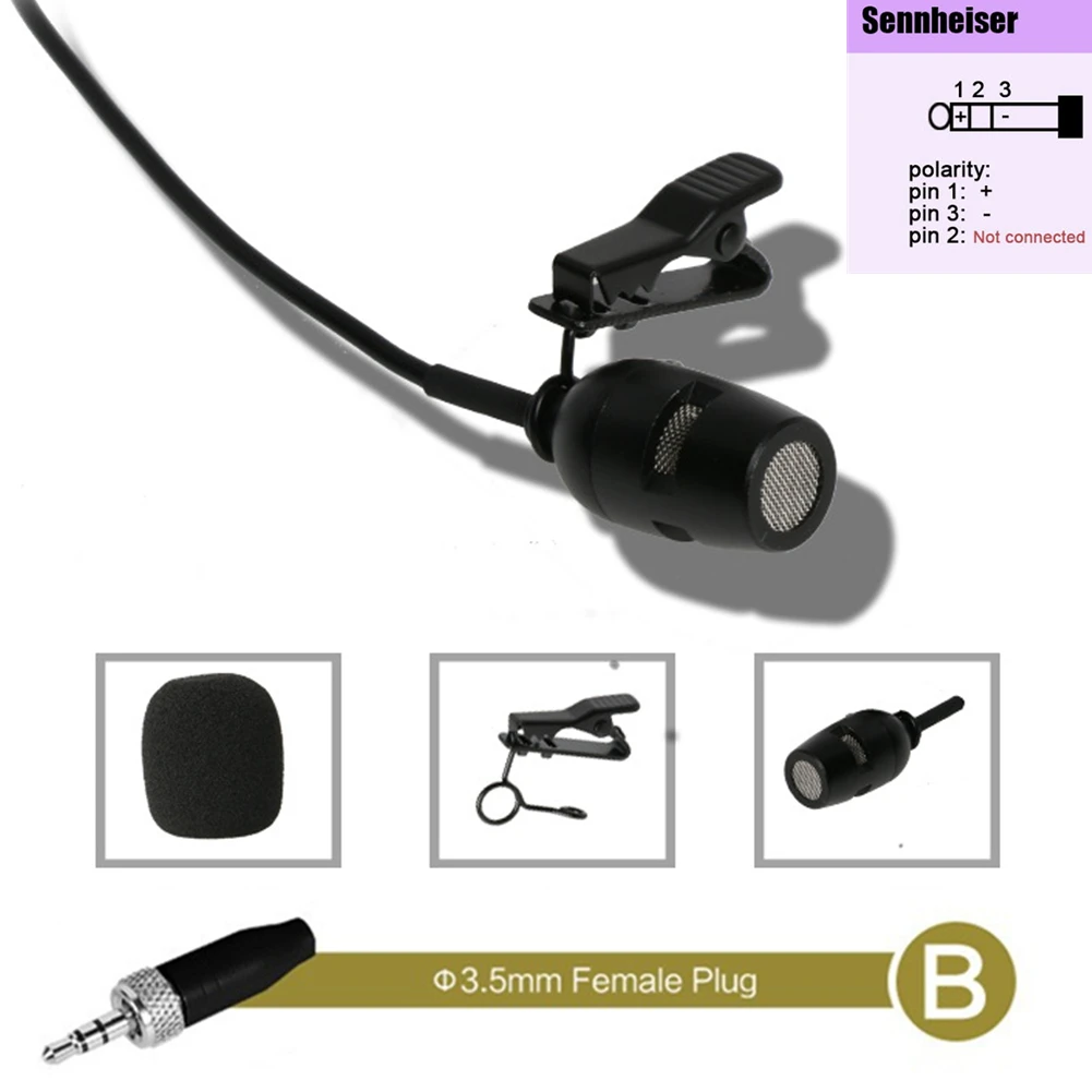 3 5MM Lavalier Mic with 4Pin XLR Compatible with For Shure Systems Great For For Events Needing Discreet Audio Capture