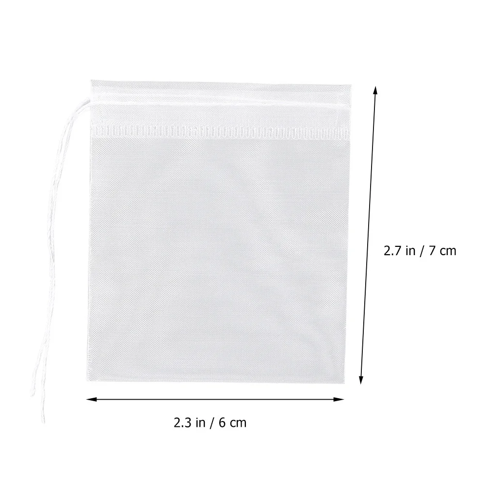 مجموعة واحدة من أكياس فلتر الشاي للاستعمال مرة واحدة، مصفاة متعددة الأغراض برباط لتوابل الشاي السائبة، الطب الصيني، صديقة للبيئة، سهلة الاستخدام #5