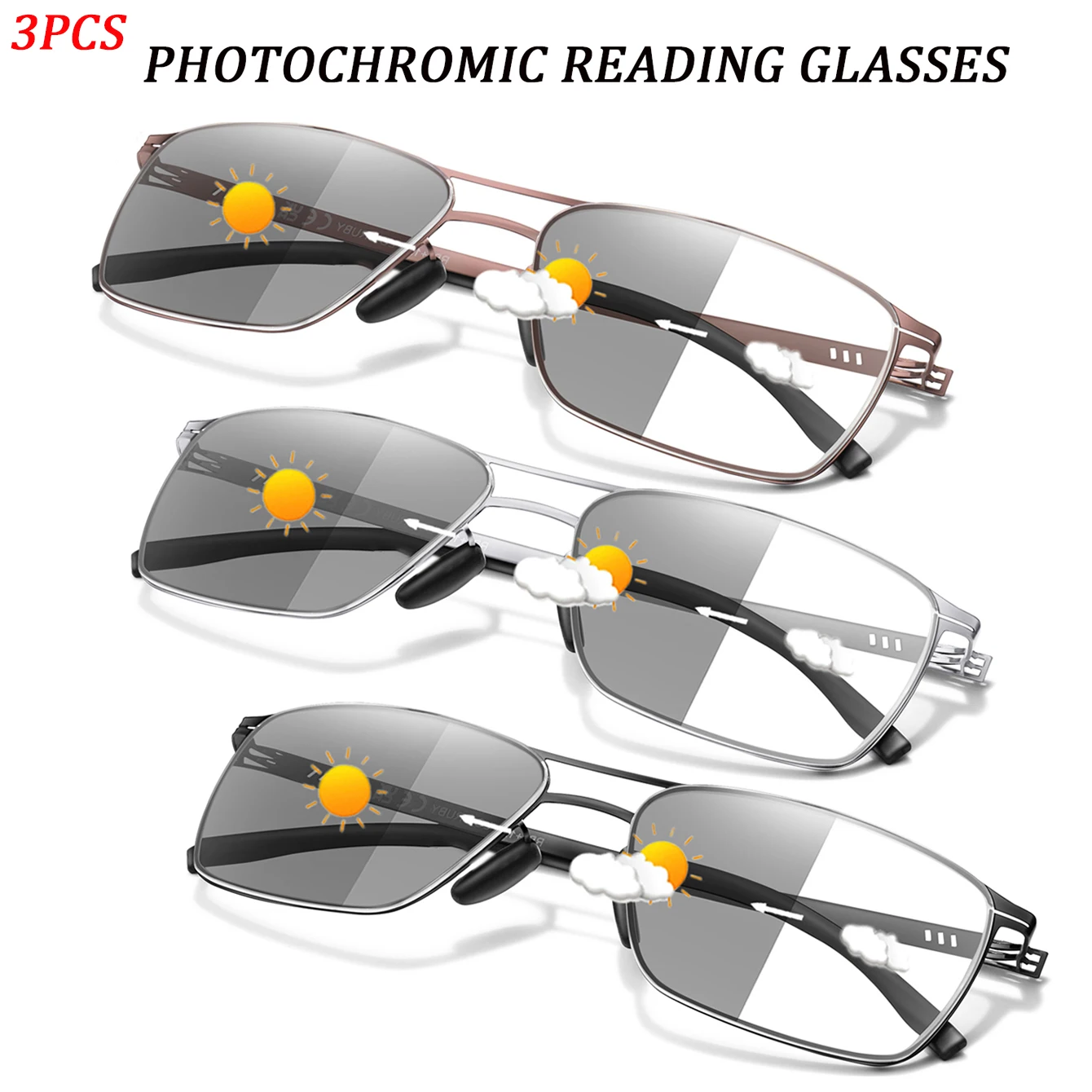 3 Pair Metal Anti-B… - image