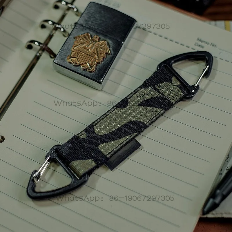 Multipurpose Two-way Triangular Buckle Belt Quick Hanging Single Point Hook Survival Keychain