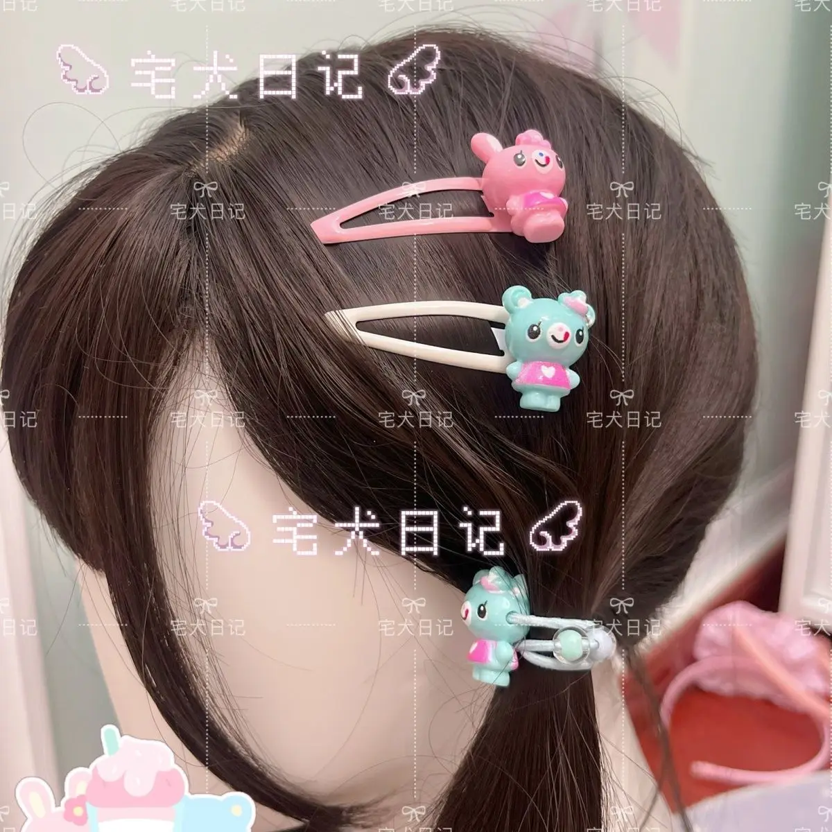 

Оригинальные заколки для волос ручной работы с героями мультфильмов Mp, милые заколки для девочек, японские универсальные аксессуары для волос Y2k Para El Cabello