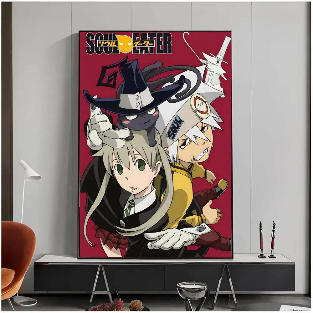shonen anime soul fighter S-Soul Eater Poster Living Room Bedroom Decorative Print Unframed Decor