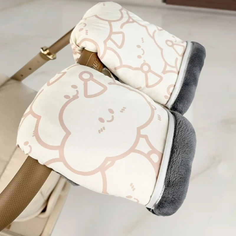 Multipurpose Warm Gloves for Strollers Bicycles Walkers Offering Against Cold Winds Hands Comfort