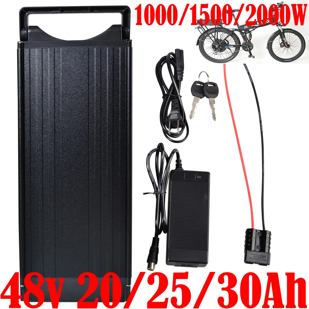 

48V E-bike Lithium Battery 48V 15Ah 18Ah 20Ah 25Ah 30Ah Electric Bicycle Battery For 48V 750W 1000W 1500W 2000W Rear/Front Motor