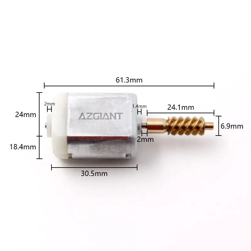 AZGIANT Car Side Door Lock DC Motor Low Noise Replacement For Toyota Solara  Starlet EP91  Allion T240/245 Noah R40 MK1 view 3