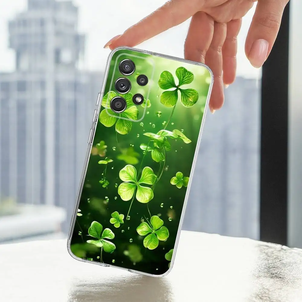 حافظة لهاتف سامسونج A30,71,51,S9,10,20,Ultra,FE,Lite,S25,24,22,23,21,PIus,شفاف,سيليكون