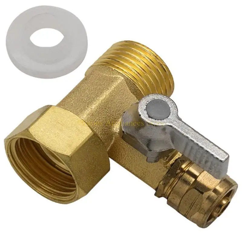 D0AB Шаровые клапаны 3/8 -дюймовые латунные шариковые клапаны для очистки водных отверстий.