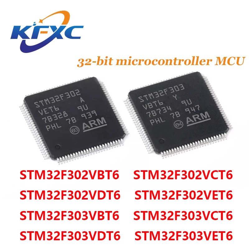 

STM32F302VBT6 STM32F302VCT6 STM32F302VDT6 STM32F302VET6 STM32F303VBT6 STM32F303VCT6 STM32F303VDT6 STM32F303VET6 STM Chip LQFP100