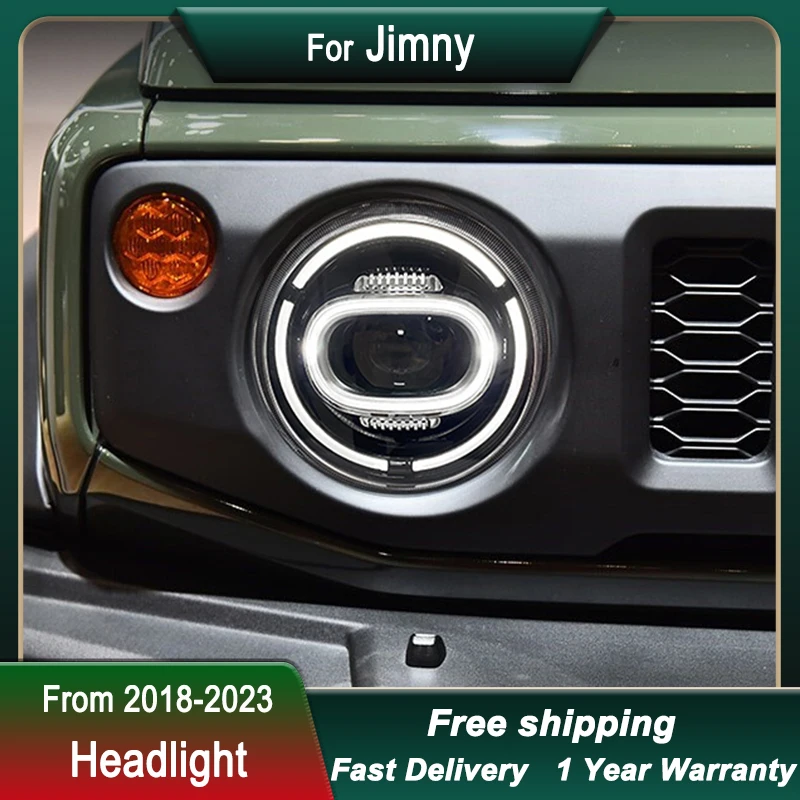 Car Headlight for Suzuki Jimny 2018-2023 FULL LED DRL Dynamic Signal Head Lamp Bi Xenon Beam Headlamp Accembly