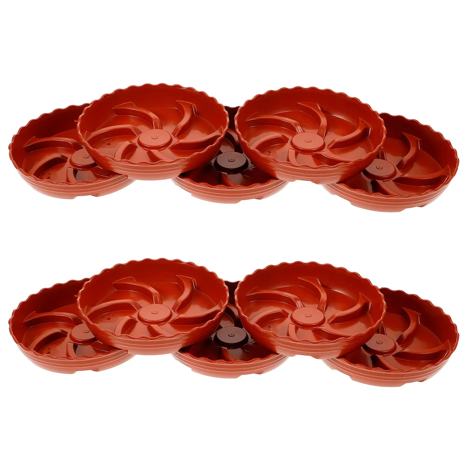 

10pcs Plant Saucer 15Cm Round Plastic Flower Pot For Indoor Plants Water Catcher Drainage Tray Bonsai Garden Decor Humidity Tray