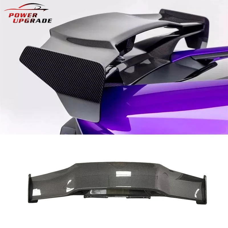 

New Product Dry Carbon Fiber Rear Trunk Spoiler Lip Wings Case For Lamborghini Huracan EVO LP580 LP610 Bodykit 2014-2022
