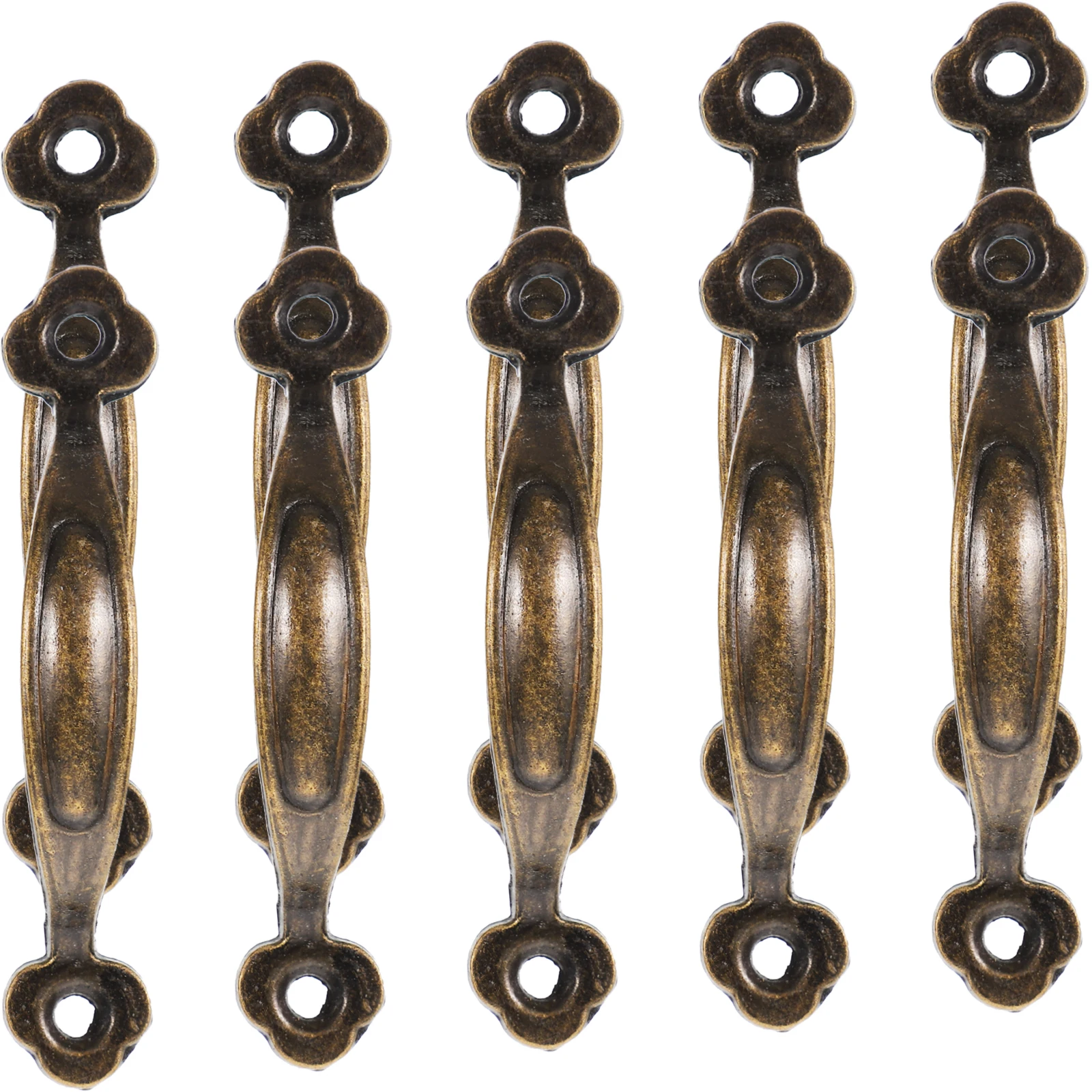 

10pcs Zinc Alloy Cabinet Knobs Wooden Box Pull Handles Hardware For Wardrobe Drawers Cupboard Durable Easy Install