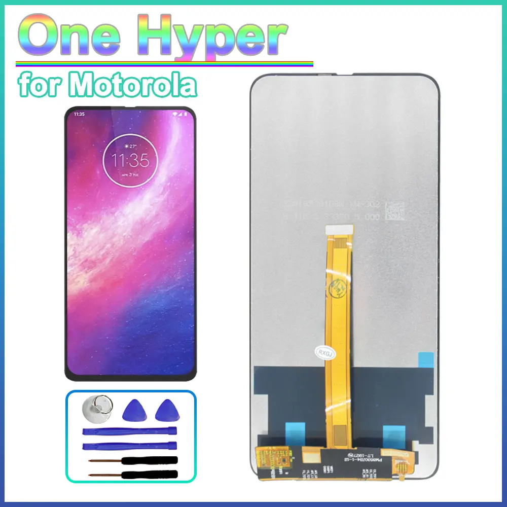 New For Motorola Moto One Hyper XT2027 LCD Display Touch Screen Digitizer Full Assembly New Mobile Phone LCD Screen Repair Parts