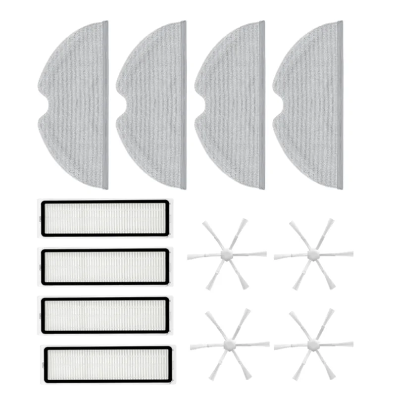 Brosse latérale filtre HEPA tissu de vadrouille pour Xiaomi Mijia 2C STYTJ03ZHM Robot aspirateur Parts-A58E