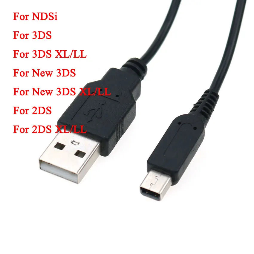 

YuXi USB Charger Charging Power Cable Cord for Nintend DSi NDSi for 2DS 2DSXL for 3DS New 3DS XL LL Game Power Line