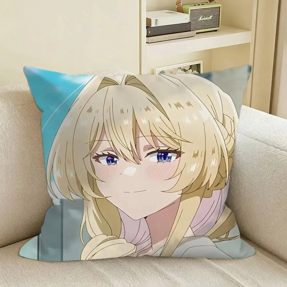 Campus Prince Ouzuka Mai Watanare Square Sofa Pillow Cover Solid Color Living Room Home Decor Cushion Case