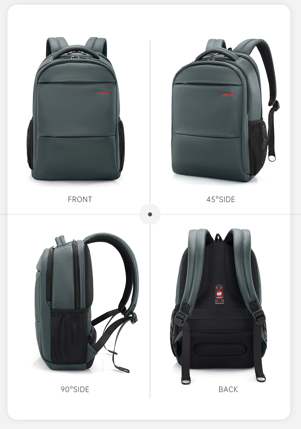 Tigernu Frauen Große Kapazität Casual Reise Rucksäcke Wasserdicht 15,6 "Laptop Rucksack Weibliche Schule Rucksack Mochilas – Detail 19