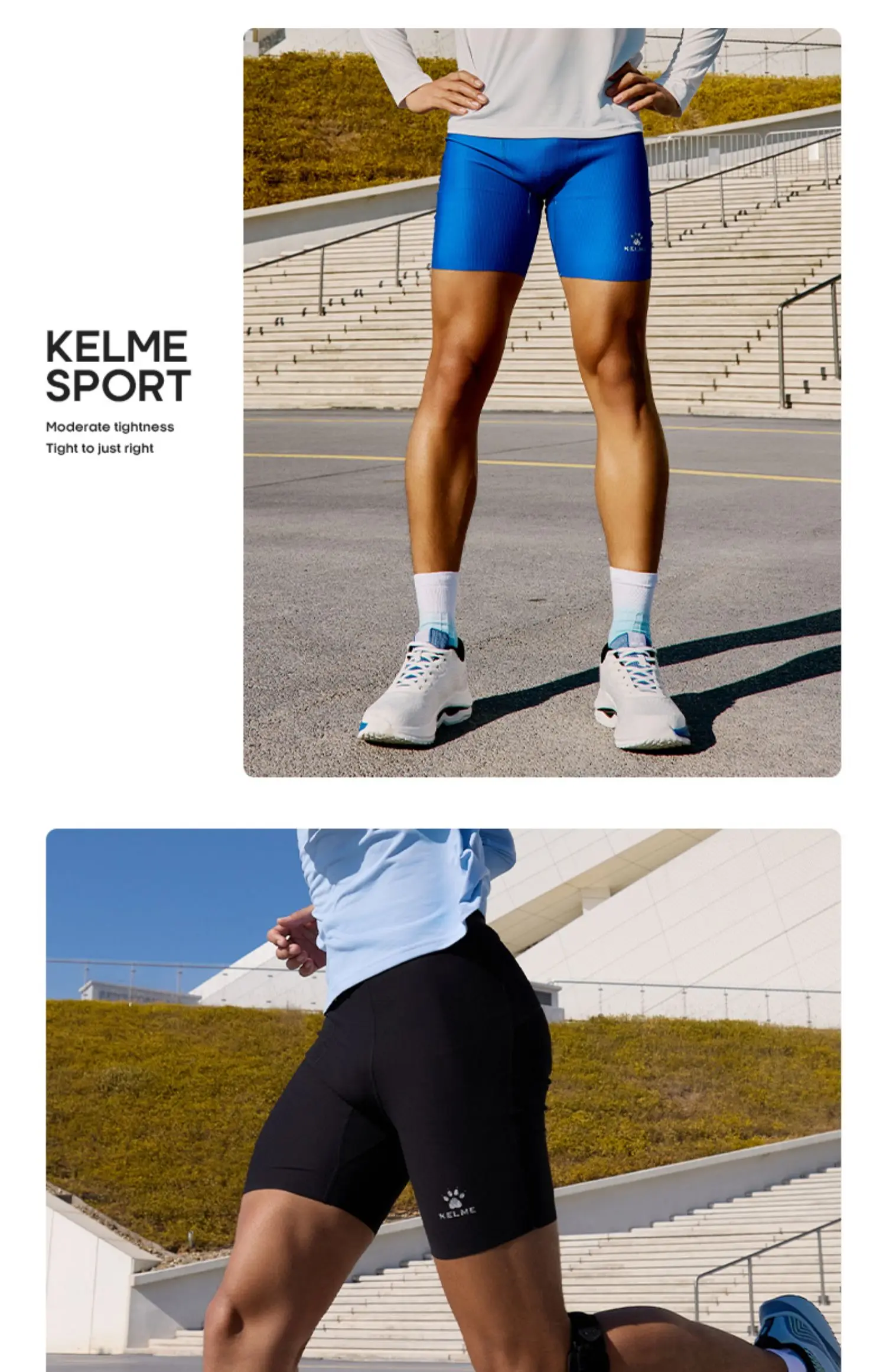 Kelme Herren Speed Dry Laufshorts Professionelle Trainings-Marathon-Shorts mit Hüfttasche Outdoor-Sportshorts – Detail 15