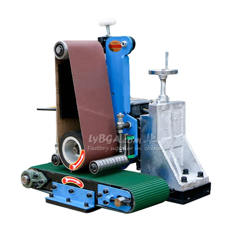 Lucidatrice Automatica a Nastro per Alluminio, Legno, Pietra, Acciaio Inossidabile - Smerigliatrice per Superfici Piane e Sbavatura