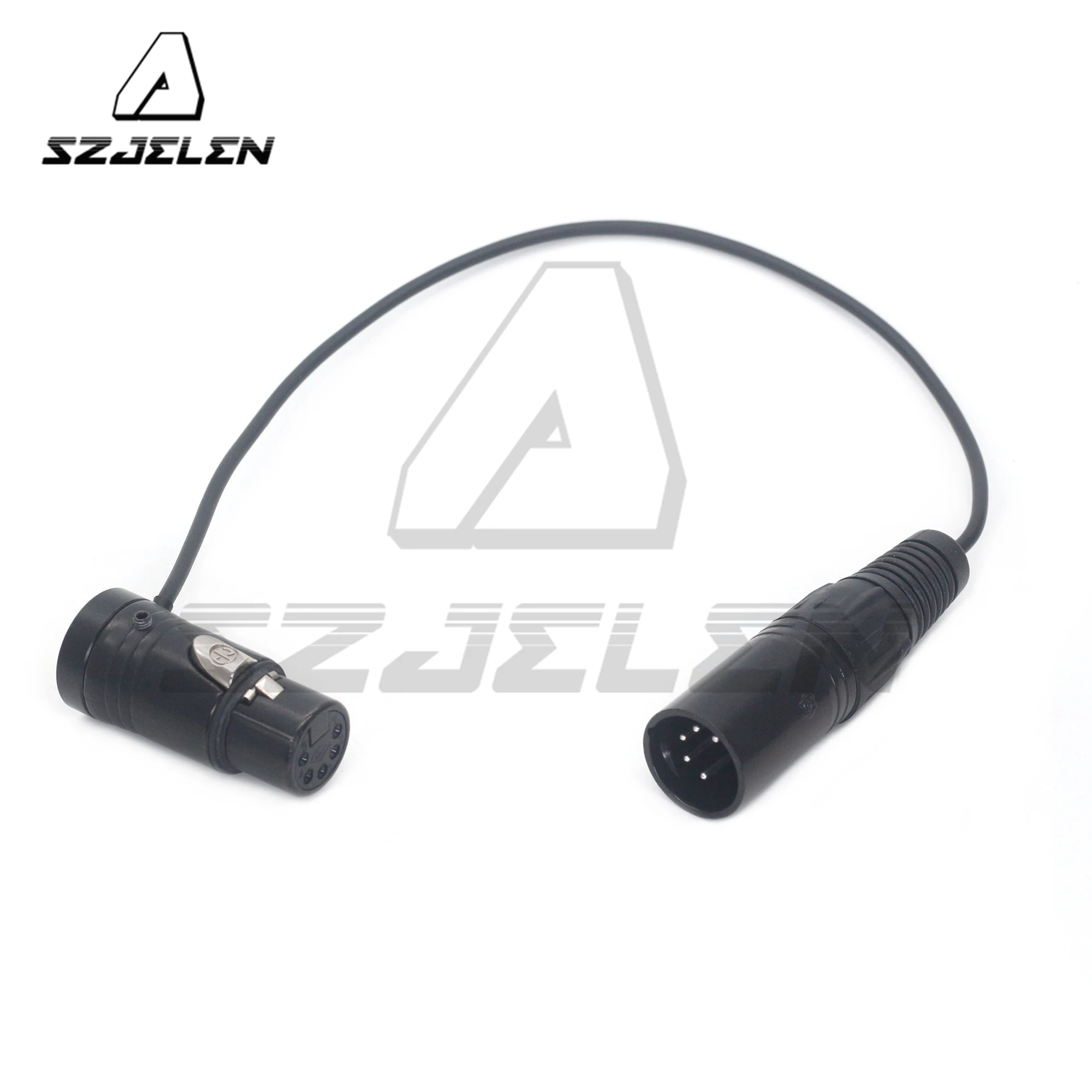 Short XLR5 Pin Female to XLR5 Pin Custom Length Stereo 