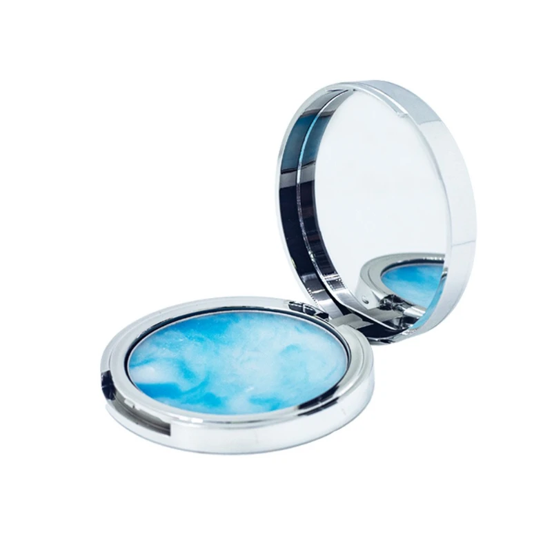 بودرة كاندي بيلا باللون البنفسجي، صديقة للبشرة، وجه طبيعي، خفيفة الوزن، تدوم طويلاً، لمسة نهائية غير لامعة تتضمن مرآة