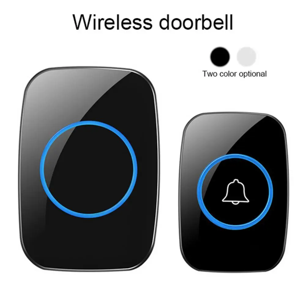 Button Waterproof Remote Wireless Doorbell A10 300m Chime Plug-in Ring Alarm