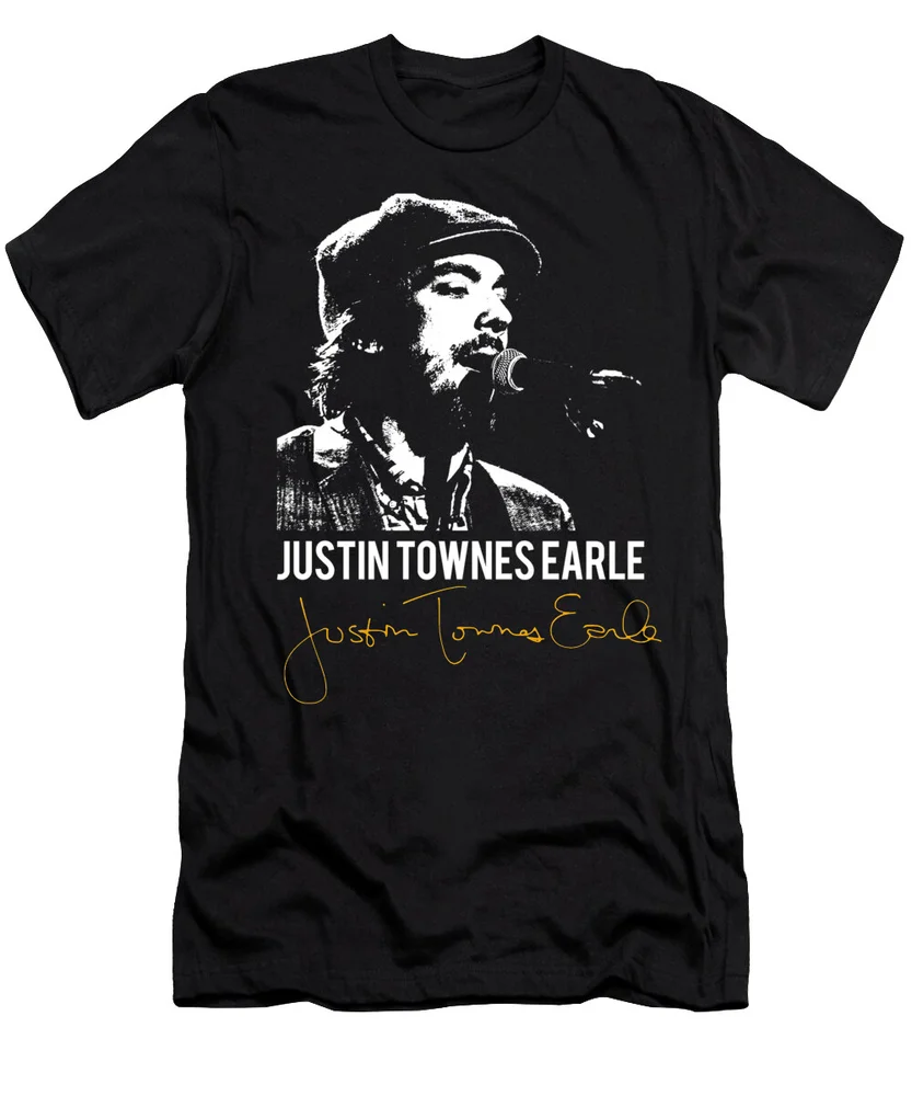 Justin Townes Earle signature T shirt S-5XL Cotton S-5XL HN1066