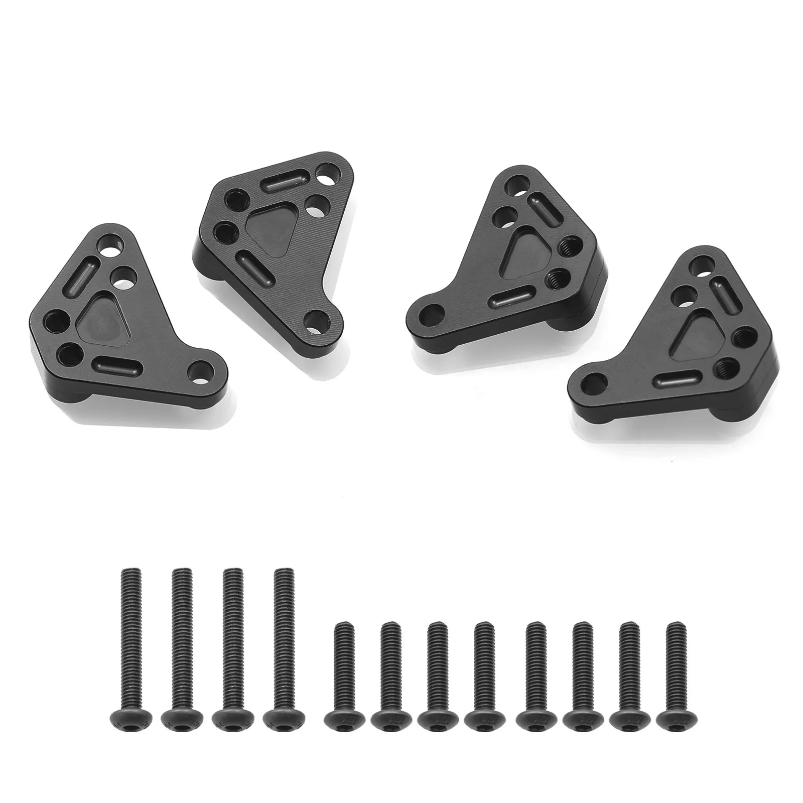 Metal Heighten Front and Rear Shock Absorber Lower Mount Bracket for 1/10 Traxxas MAXX V2 89086-4 WideMaxx Upgrade Parts