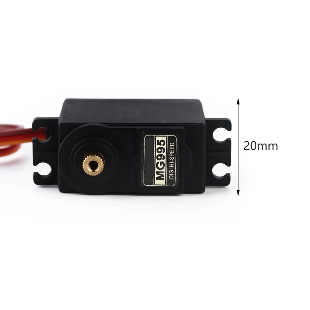 1/2/4/6/10pcs13kg 15kg servos de metal digital mg995 mg996 servo motor de engrenagem de metal para uno braço robótico carro helicóptero rc para arduino