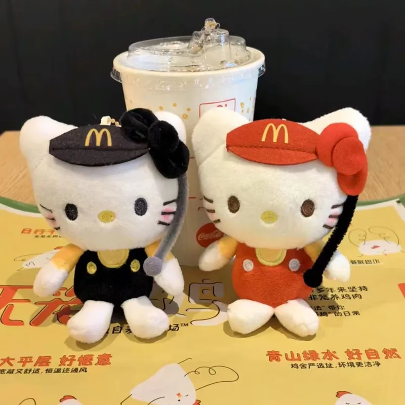 Sanrios Anime Kawaii Hellokittys Cute McDonalds Revenue Officer Cinnamoroll Microphone Pendant Doll Bag New Pachacco Girl