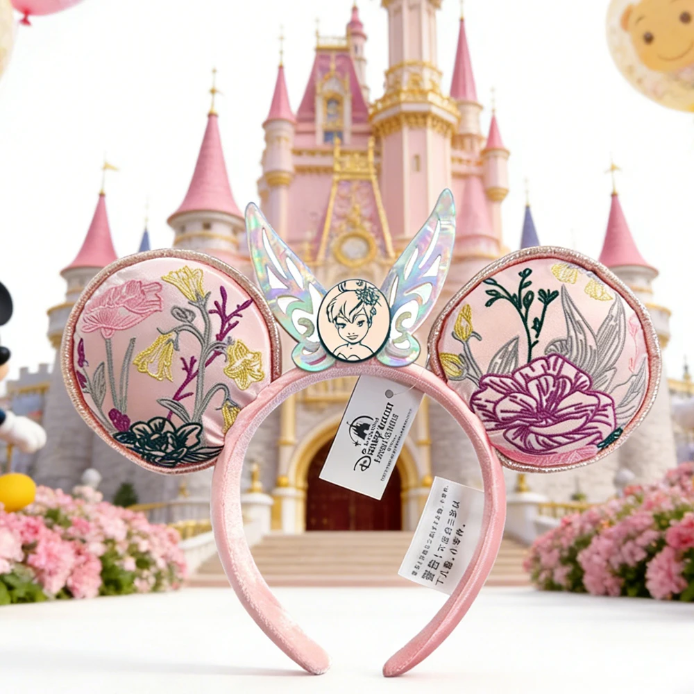 

Little Bell Fairy Mickey Mouse Ear Headband Princess Seris Hair Hoops for Party Valentine Day Gift Holiday Hair Accessorie