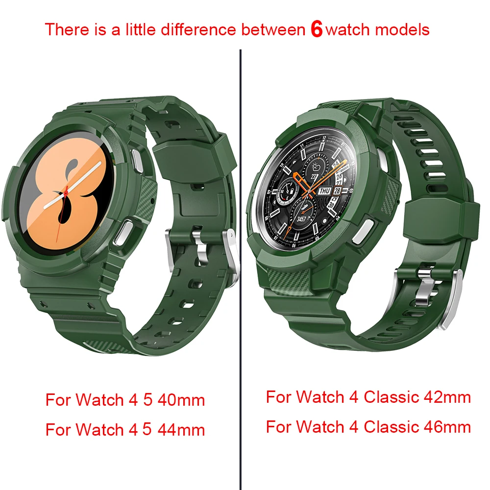 เคสยาง TPU แนวสปอร์ตสำหรับ Samsung Galaxy Watch รุ่นคลาสสิก42มม. สายรัดข้อมือสำหรับผู้หญิงและผู้ชาย