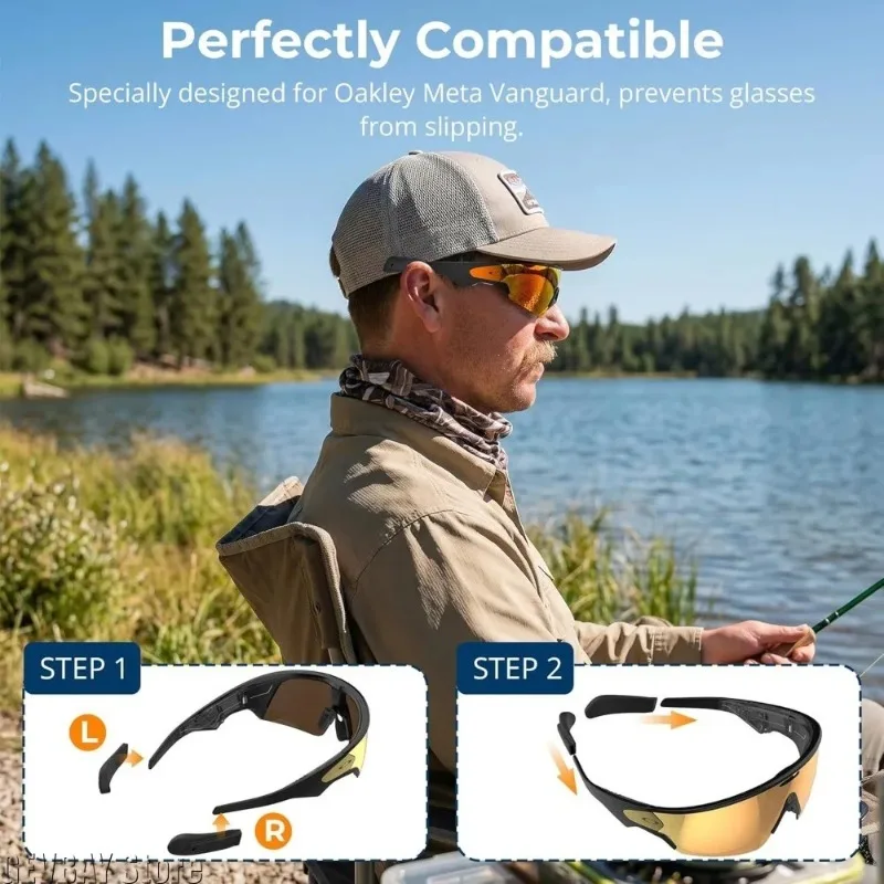 Anti-slip Silicone Ear Grips Fit Oakley Meta Vanguard Smart Glasses Universal Eyeglass Ear Support