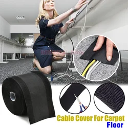 1M Floor Cord Cover,Carpet Cable Sleeve,Cable Protector,Extension Cord Cover,Protect Wires & Prevent Cable Trips for Home Office